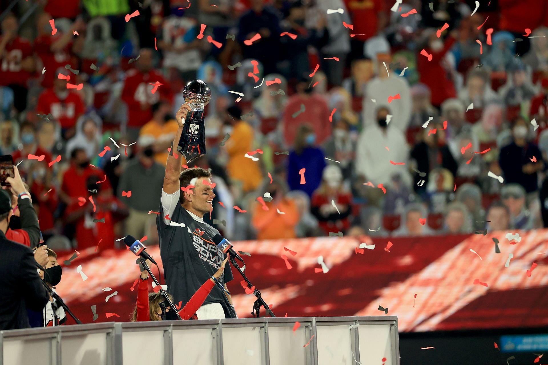 Brady during Super Bowl LV
